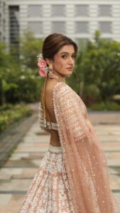 Nidhi Shah Instagram - In the making of… 
.
. 

Makeup by- @nishachandnanii ❤️
Styled by- @thedotdiary @thedottstyle 
Outfitby - @riantasofficial 
Jewellery- @koharbykanika 
Hair by @anjalichaudhary9876 
Photographer- @dhavalgajjar.photography 
Location- @grandhyattmumbai