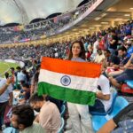 Nidhi Shah Instagram - India vs Pakistan t20 world cup 2021 ❤️✨ Dubai International Cricket Stadium