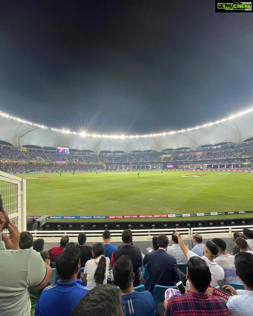 Nidhi Shah Instagram - India vs Pakistan t20 world cup 2021 ❤️✨ Dubai International Cricket Stadium