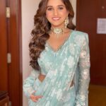 Nidhi Shah Instagram - Wherever life plants you bloom with grace 🌸✨ . . Hair and makeup by - @nishachandnanii Outfit by - @bhartis_mumbai Styledby- @akankshakawediastyle Jewerally- @minerali_store . Udaipur - The City of Lakes
