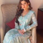 Nidhi Shah Instagram - Wherever life plants you bloom with grace 🌸✨ . . Hair and makeup by - @nishachandnanii Outfit by - @bhartis_mumbai Styledby- @akankshakawediastyle Jewerally- @minerali_store . Udaipur - The City of Lakes