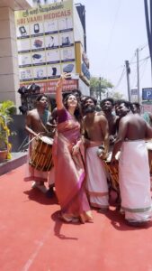 Nikki Galrani Instagram - Iniya Tamizh Puthandu Nalvazhthukkal 🙏🏻♥️ For @josalukkas wearing @anjushankarofficial ♥️✨