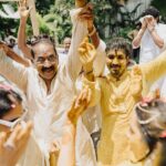 Nikki Galrani Instagram - From holding their finger and learning how to walk to being their friend, we all grew up ♥️ Happy Father’s Day to my Dad, Dad in Law & all you amazing Dads out there 🤗 You make our lives 100 x better ✨ #HappyFathersDay