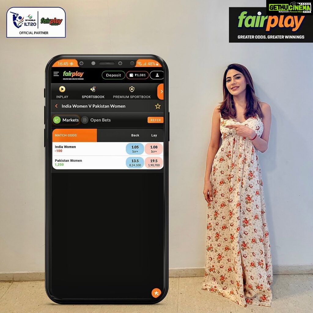 Nikki Tamboli Instagram - IND W vs PAK W Khel jaa aur Jeet jaa, only on FAIRPLAY 🇮🇳 Use my AFFILIATE CODE NIKKI300 for a 300% deposit bonus on India’s best certified betting exchange- FairPlay! 🎁 BEST ODDS in the market! Greater odds = Greater winnings! 🤑 🎁 Upto 9% redeposit bonus & 3% kickback bonus! ⬆️ profits, ⬇️ losses! 🎁 30+ PREMIUM sports like cricket, football, tennis & more! 🏅 🎁 Live cards & casino games like Teen Patti, Poker, Blackjack and more! 🎰 🎁 Free INSTANT withdrawals 24*7 within 5 mins💸💸 Bet NOW & WIN BIG! 💰💰 #fairplayindia #fairplay #betnow #winbig #cashprize #playforcash #bigmoney #bigprofits #bettingexchange #certifiedbettingexchange #sportsbetting #livecasino #indiancardgamesonline #playnowwinbig #wincash #onlinesportsbetting #cricketlovers #cricket #football #tennis #premiumsports #bestodds #luckywinners #cashcontest #playsafe #fungames #onlinegames