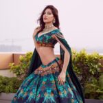 Nikki Tamboli Instagram - A touch of spring🍃🍂🍁 . . . . . . . . . . . . WV CEO: @itsme_daksh Stylist: @sshorewala Team WV: @farvi_wadhwa Outfit: @guldavari_one Jewellery: @purple_tresor Photographer: @theguywithacanon Hair and Make Up: @ankitamanwanimakeupandhair Assistant photographer: @shardultikone Lighting team: @aniljaiswal_ Location: @novotelmumbaiairport Styling Assistant : @stylistshikhar @styledbykashishmutha Artist PR: @shimmerentertainment . . . . . . #weddingvows #vibes #floral #nikkitamboli 💚💚💚💚