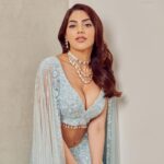 Nikki Tamboli Instagram - 💙💙💙 . . . . . . . WV CEO: @itsme_daksh Stylist: @sshorewala Team WV: @farvi_wadhwa Outfit: @frontierphagwara Jewellery: @parinainternational Photographer: @theguywithacanon Hair and Make Up: @ankitamanwanimakeupandhair Assistant photographer: @shardultikone Lighting team: @aniljaiswal_ Location: @novotelmumbaiairport Styling Assistant : @stylistshikhar @styledbykashishmutha Artist PR: @shimmerentertainment