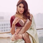 Nikki Tamboli Instagram - 🤍 . . . . . . . . . WV CEO: @itsme_daksh Stylist: @sshorewala Team WV: @farvi_wadhwa Saree: @kankatala_ Blouse: @miwa_pune Jewellery: @neelkanthjewellerspvtltd, Photographer: @theguywithacanon Hair and Make Up: @ankitamanwanimakeupandhair Assistant photographer: @shardultikone Lighting team: @aniljaiswal_ Location: @novotelmumbaiairport Styling Assistant : @stylistshikhar @styledbykashishmutha Artist PR: @shimmerentertainment . . . . . . #indian #indianwear #weddingvows #nikkitamboli