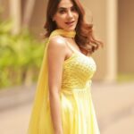 Nikki Tamboli Instagram - 🧁 . . . . . . . . . . . . . . #nikkitamboli #yellow #indian #love #happiness