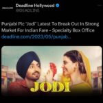 Nimrat Khaira Instagram – Punjabi Cinema dian gallan International paddar te ❤️ 
Waheguru 🙏🏻

Thanks to you all #jodi