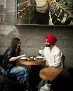 Nimrat Khaira Instagram - JODI ❤️ @diljitdosanjh Movie will be in cinemas on 5th May 🌸