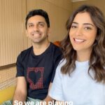Nisha Agarwal Instagram - We have been having super fun creating reels.. this was a random compatibility test.. Would you try it ? #randomchallenge #compatibility #couplesvideos #coupleschallenge