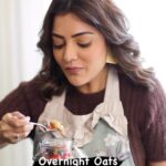 Nisha Agarwal Instagram - Sharing my fav breakfast - Overnight Oats. I find it the easiest to make and it can have so many different variations to suit your palette. #nishacooks #nishaeats #favouritefood #breakfastrecipes #recipes