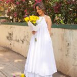 Nisha Agarwal Instagram - White as snow, pure as love, and bright as the sun ☀️❤️ I’m getting the summer vibes already.. u? Wearing @thesummerhouse.in *gifted Shoes @melissashoesindia *gifted #colorwhite #simplicity #purity #summervibes #summerdress #whitedress