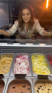Nisha Agarwal Instagram - When your nutritionist is watching you like a hawk.. 

#icecream #summertreats
