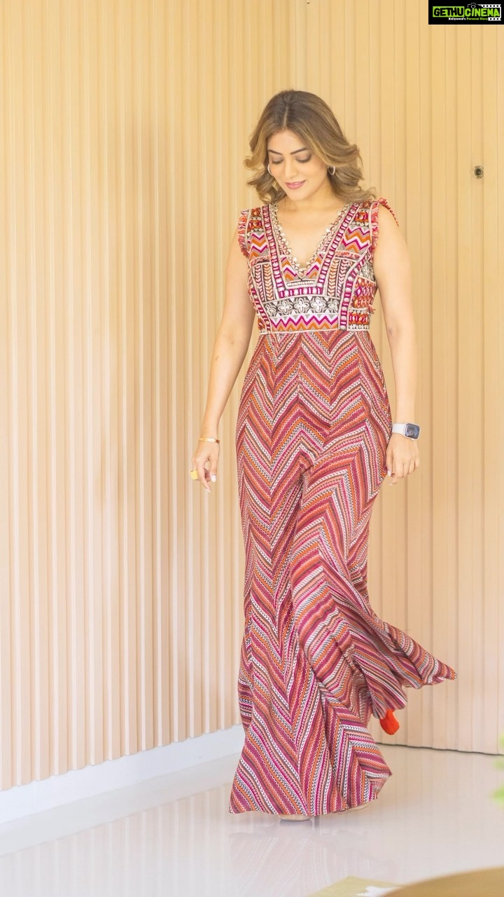 Nisha Agarwal Instagram - It is very apparent a good jumpsuit always makes for my outfit preference. And this one from @svacouture is so perfect, can be easily dressed up or down to fit any occasion. Wearing @svacouture #ocassionwear #indiandesigners #indiandesignerwear #indianwedding