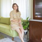Nisha Agarwal Instagram - Perfect summer wear. Anyone else has a thing for beige ? Wearing @adagio.apparel Earrings @ishhaara Shoes @worldofanaar #summer #indiansummer #summerwear