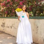 Nisha Agarwal Instagram - White as snow, pure as love, and bright as the sun ☀️❤️ I’m getting the summer vibes already.. u? Wearing @thesummerhouse.in *gifted Shoes @melissashoesindia *gifted #colorwhite #simplicity #purity #summervibes #summerdress #whitedress