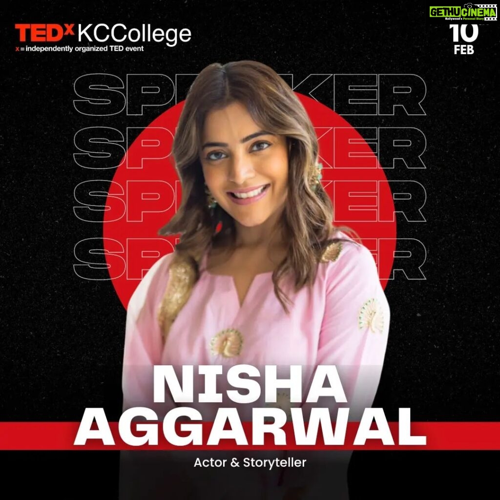 Nisha Agarwal Instagram - 𝐌𝐫𝐬. 𝐍𝐢𝐬𝐡𝐚 𝐀𝐠𝐠𝐚𝐫𝐰𝐚𝐥 𝐕𝐚𝐥𝐞𝐜𝐡𝐚 is an Indian actress and a digital content creator/social media influencer who has predominantly appeared in various South Indian movies across Telegu, Tamil and Malayalam languages which have been highly lauded by the audience. She made her acting debut in 2010 with the Telugu film 'Yemaindi Ee Vela' which was a box office success and went on to star in many notable projects. Her acting skills made her a sought-after actor across all languages in the South Indian film industry. Nisha is currently acing her full time job - parenting and has a very successful content creation business across her social media platforms. 𝐏𝐫𝐞𝐬𝐞𝐧𝐭𝐢𝐧𝐠 𝐭𝐨 𝐲𝐨𝐮 𝐨𝐮𝐫 𝐞𝐬𝐭𝐞𝐞𝐦𝐞𝐝 𝐬𝐩𝐞𝐚𝐤𝐞𝐫 𝐟𝐨𝐫 𝐓𝐄𝐃𝐱𝐊𝐂𝐂𝐨𝐥𝐥𝐞𝐠𝐞 𝟒.𝟎, 𝐌𝐫𝐬. 𝐍𝐢𝐬𝐡𝐚 𝐀𝐠𝐠𝐚𝐫𝐰𝐚𝐥 𝐕𝐚𝐥𝐞𝐜𝐡𝐚. To buy the Passes for TEDxKCCollege 4.0, Visit the Link in Bio or BookMyShow application. 🗓 10th February, 2023 🕙 10am Onwards 📍KC College Auditorium, Churchgate . . . #SpeakerReveal #TedxSpeaker #TEDxKCCollegeSpeakers #NishaAggarwal #TEDxKCCollege #Event #Inspiration #Motivation #TedxTalks #Tedx #Tedtalks #Ted #KCCollege #Hsncuniversity #Explore #fyp