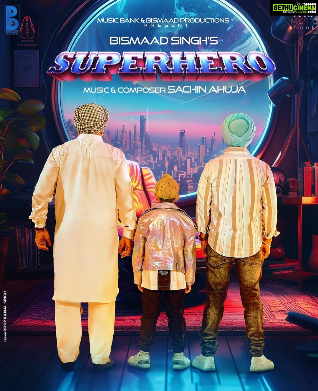 Nisha Bano Instagram - After the super success of Neend Badi Aundi.. Presenting Bismaad Singhโs new Song โSUPERHEROโ You Will Love It.. Need Your Love & Blessings ๐น๐ Guess Kro Bismaad de naal kon kon star ne ๐ #sachinahuja #superhero @directorankur ๐๐ป๐๐ป