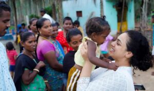 Nithya Menen Instagram - I think I picked up every single baby the village had to offer 😋 enough that they started recognising me when I would go back the next day. 
Babies are my favourite things 💕  nothing I will ever love more 🤎