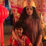 Nithya Menen Instagram – This beautiful little fellow with the most adorable eyes 👁️ at the Ram Leela shoot
  #breatheintotheshadows