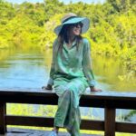 Niti Taylor Instagram - Soak up in the sun ☀️💚 #sun #sunshine #africa Outfit: @femi9.byas Styling: @styling.your.soul Brand Pr: @socialpinnaclepr