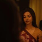Nivedhithaa Sathish Instagram - I'm a lookalike of my papa but sometimes I see my mother in my eyes, and I love that. Shot by - @madras_ponnu you’re god sent, my love. ♥️ Saree - @izhai_thestore Hair by - @hemalathahairandmakeup