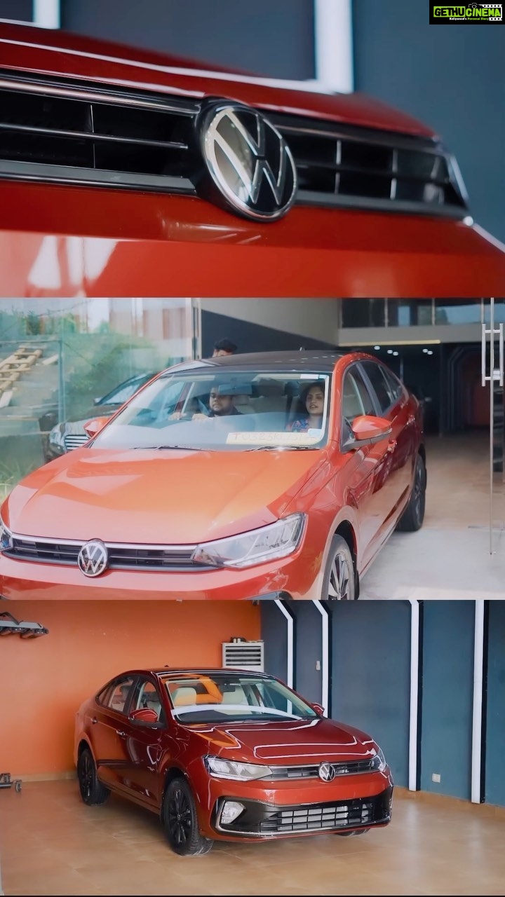 Noorin Shereef Instagram - As our dream day is nearing, here we take the 1st step! We both worked hard , saved the little little we could , waited waited until we are all equipped for the buy and finally we own a dream - Vw Virtus. @volkswagen_india The 1st FahiNoor Car we call it! Masha Allah ♥️ Cheers to beautiful beginnings. Hugs to all of you who stand with us to make our dreams come true! Be there always 🫠 @fahim_safar Thank you @phoenixautomotiveskochi for gifting our car with the best ceramic coating with the special Z3 Marine Coating. Great work indeed. Highly recommend them to all of you 😊 🎥 @bsp_995 Thank you Sharath & team at @evm.volkswagen Kochi for making everything smooth for us.😊 #vwvirtus #volkswagen #fahinoor