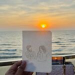 Noorin Shereef Instagram - While we were enjoying this sunset view today, this special thing happened. @_____jaaan_ came walking to us with this cute little sketch she did for us! Was surprising. Some things make our day and gift us smiles! Embracing it. ♥️🥲 Hugs