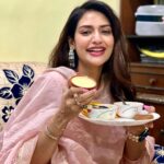 Nusrat Jahan Instagram – Favourite part of Eid… “The feasting” part 😆