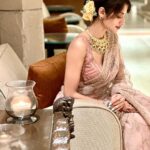 Nusrat Jahan Instagram - 𝓔𝓵𝓮𝓰𝓪𝓷𝓬𝓮 #instapic #instapost #saree #pastel #flower #feminity #indian