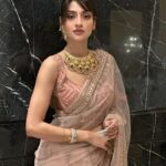 Nusrat Jahan Instagram - 𝓔𝓵𝓮𝓰𝓪𝓷𝓬𝓮 #instapic #instapost #saree #pastel #flower #feminity #indian