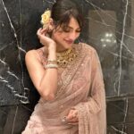 Nusrat Jahan Instagram - 𝓔𝓵𝓮𝓰𝓪𝓷𝓬𝓮 #instapic #instapost #saree #pastel #flower #feminity #indian