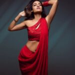 Nusrat Jahan Instagram - Red saree vibes ❤️❤️❤️