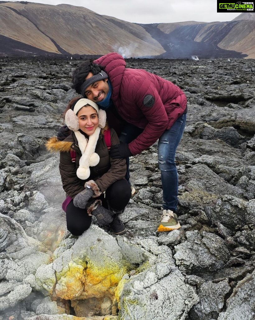 Oindrila Sen Instagram - #Love on #Lava 😉♥️ Volcano In Iceland