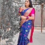 Pallavi Ramisetty Instagram - Stay safe ♡ @tatprana_collections #papemajeevanajyothi #jyothi #maatv #serial #instagram #instadaily #saree #indianwear #positivity #love #hope