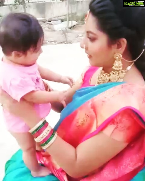 Pallavi Ramisetty Instagram - This is how jeevana and jyothi plays 🤱 #papemajeevanajyothi #jeevana #jyothi #starmaa #12pm #cutiepie #shotgap #pallaviramisettyofficial Chitramandir
