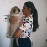 Pallavi Ramisetty Instagram - Because It's Trending 🐶 #reels #buddyandmommy #trendingnow #timepass #😍 # mybuddygadu #pallaviramisettyofficial