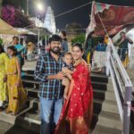 Pallavi Ramisetty Instagram - All about yesterday 😊 Happy 4 to us #Anniversary #4yrears #family #birlamandir #hyderabad #pallaviramisetty #dileep #marriageanniversary