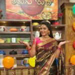 Pallavi Ramisetty Instagram – “Telugu ruchulu” watch women’s day special episode 👩‍🍳😊
#teluguruchulu #etv #cookceryshow #womensday #food #cooking
