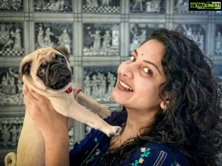 Pallavi Ramisetty Instagram - My baby🐶 😘😘😘😘😘😘#pug#puppy#mybaby#cutiefellow
