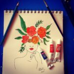 Pallavi Ramisetty Instagram - Let's do what we love ❤ and do a lot of it #Art #painting #colours #watercolours #hobbieeee...