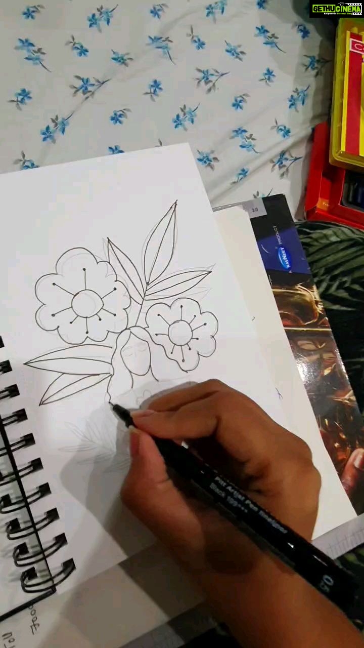 Pallavi Ramisetty Instagram - 💜❤💛 #hobbie #art #anytime #colours#creativity 😊