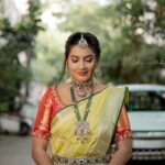 Pallavi Ramisetty Instagram - MUA, hair & saree drapping by @sowmyamakeupartistryy Photography 📸 @abhiman_photography Jewellery @jewelleryforher3 #pallaviramisetty #photoshoot #bridalmakeup #instareel