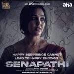 Pavani Reddy Instagram – Presenting “MAHA” from “SENAPATHI”❤️ An edge of the seat thriller to entertain you all now streaming on “AHA” ! So happy to be part of this project 😇🥰 
@goldboxent @sushmitakonidela @ahavideoin  @sadinenipavan 
#happy #pavanireddy #pavni #telugu #movie #aha #goldbox #
