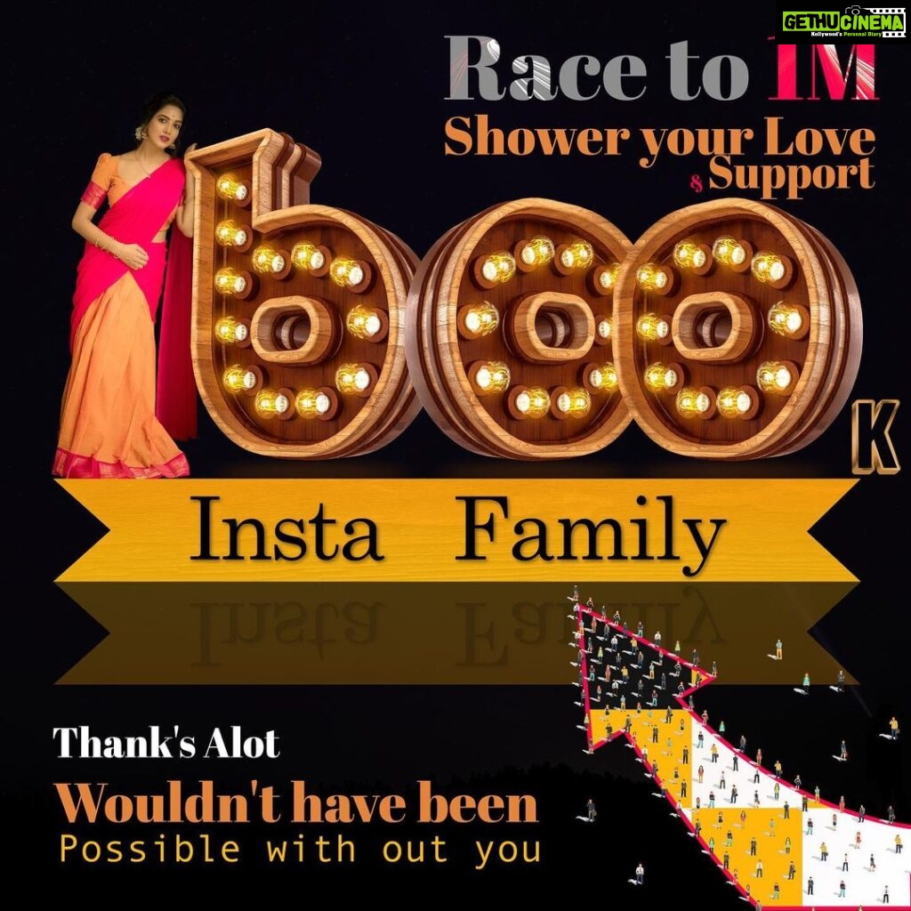 Pavani Reddy Instagram - It’s 600k family ❤️❤️ Much thanks to every individual for love and support ❤️❤️ #instagram #600k #family #happy #blessed #biggbosstamil #pavanireddy #disneyhotstar #vijaytv #love #support #pavni Chennai, India