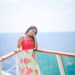Pavithra Janani Instagram - ❤️ @cordeliacruises Pc @bhoopalm_official #feelgoodplace☀️ #peacefulmind #cruiseexperience #mvempress #cordeliacruises