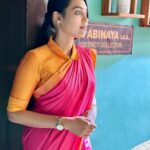 Pavithra Janani Instagram - Abinaya IAS ❤️ Sarees @chettinad_sarees Blouse @abarnasundarramanclothing #thendralvanthuennaithodum #abinaya #swipeleft⬅️