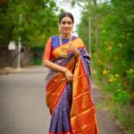 Pavithra Janani Instagram - The regal collection of authentic and vibrant Kanjivaram sarees from @kanchivmlsilks have left me in awe and the moment I laid my eyes on this beautiful drape I have fallen in love with its intricate details and vibrant hues.✨ Thank you @galoremedia.offl Saree @kanchivmlsilks Mua @essensemakeup Jewelleries @lumibellafashion Pc @dhiraviam_rajakumaran Link in bio #KanchiVMLSilks #Varamahalakshmisilks #SareeOfTheDay #Sareelove #sareefashion #sareecollection #sareesofinstagram #Kanchipattusaree #Kanchivaramsilks #pokeify #galoremedia