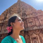 Pavithra Janani Instagram - தஞ்சாவூர் பெரியகோவில் 🌸 #oneofmybucketlist #tanjurbigtemple #selfprotrait Tanjore Brihadishvar Temple